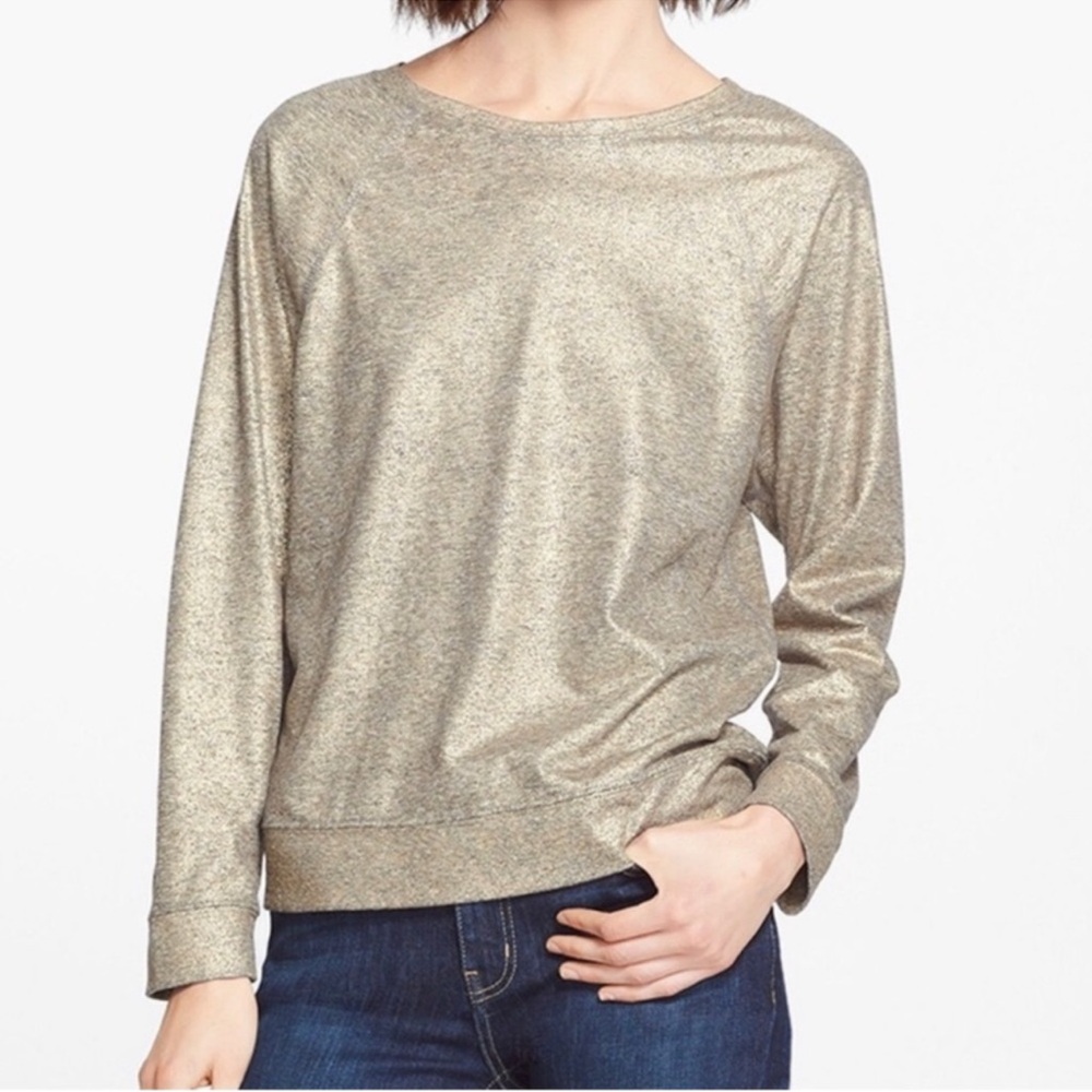 Current/Elliott Heather Gold Crewneck Pullover